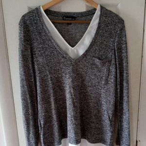 New W/O Tags - Layered-Look Sweater